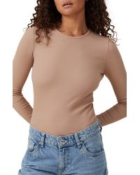 Cotton On - The One Rib Long Sleeve T-shirt - Lyst