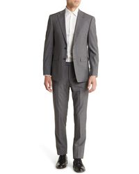 CALVIN KLEIN 205W39NYC - Slim Fit Grey Check Wool Blend Suit - Lyst