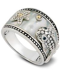 Samuel B. - Mother-Of-Pearl Animal Overlay Ring - Lyst