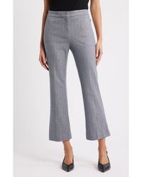 Theory - Herringbone Kick Flare Ankle Pants - Lyst