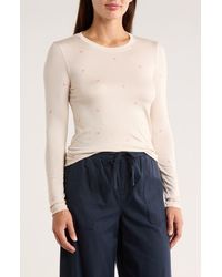 Splendid - Leopard Print Long Sleeve T-Shirt - Lyst