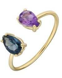 Bony Levy - Color 14K Mixed Stone Open Band Ring - Lyst
