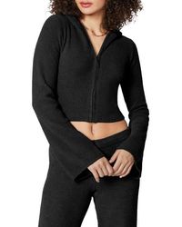 Florence By Mills - Cozy Crop Zip Sweater Hoodie - Lyst