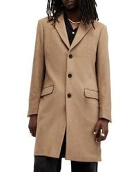 AllSaints - Hal Single Breasted Coat - Lyst