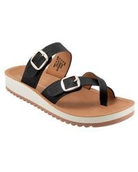 LOS CABOS - Nin Double Buckle Slide Sandal - Lyst