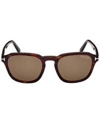 Tom Ford - Avery 52Mm Polarized Round Sunglasses - Lyst