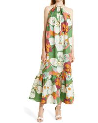 Ted Baker - Dulina Strappy Linen Blend Maxi Dress - Lyst