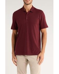 Vince - Short Sleeve Slub Polo - Lyst