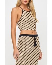LSPACE - La Bianca Knit Cover-Up Halter Top - Lyst