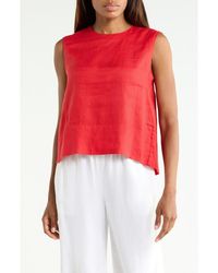 Theory - Button Back Sleeveless Shell - Lyst