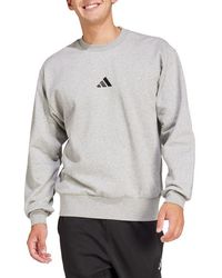 adidas - Essentials Feelcozy Fleece Crewneck Sweatshirt - Lyst