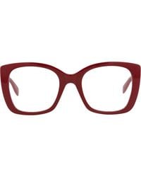 McQueen - 52Mm Square Optical Glasses - Lyst