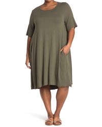 philosophy apparel elbow sleeve knit swing dress
