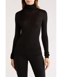 Tahari - Semisheer Turtleneck Sweater - Lyst