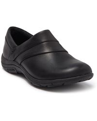 merrell black suede clogs