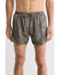 BOSS - Reeve Tropical Floral Swim Trunks - Lyst