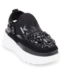 Karl Lagerfeld - Mika Crystal Slip-on Platform Sneaker - Lyst