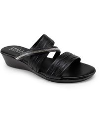 Italian Shoemakers - Hollis Wedge Slide Sandal - Lyst