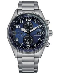 Citizen - Eco Drive Chronograph Stainless Steel Bracelet Watch, 43Mm - Lyst