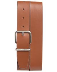 Cole Haan - Logo Embossed Leather Belt - Lyst
