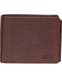 Mancini - Buffalo Rfid Center Wing Wallet With Coin Pocket - Lyst