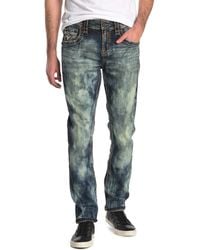 Men/'s Rock Revival Ignacia ALT STRAIGHT Leg Denim Blue JEAN Sz 36 /& 38 NWT