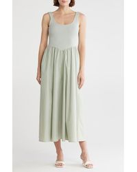 Melrose and Market - Mixed Media Tank Dress - Lyst