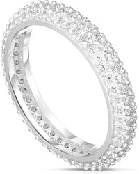 Glaze Jewelry - Pavé Cubic Zirconia Eternity Band Ring - Lyst