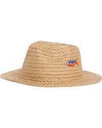 Steve Madden - Beaded Sardine Straw Panama Hat - Lyst