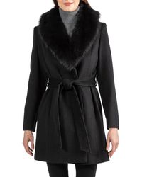 sofia cashmere wrap coat