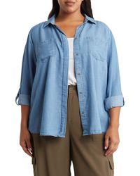 Beach Lunch Lounge - Vicky Long Sleeve Chambray Button-up Shirt - Lyst