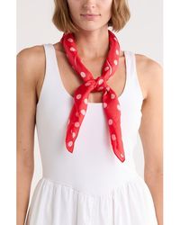 Kate Spade - Springtime Dot Silk Square Scarf - Lyst