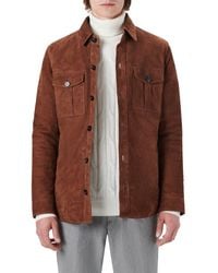 Bugatchi - Suede Shirt Jacket - Lyst
