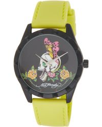 Ed Hardy - X Silicone Strap Watch - Lyst