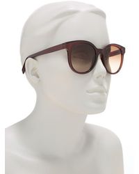 Ferragamo - 53Mm Round Acetate Sunglasses - Lyst