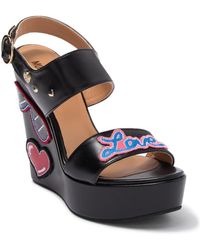 love moschino platform sandals
