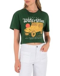 Hurley - Wild & Free Boxy Cotton Crop T-Shirt - Lyst