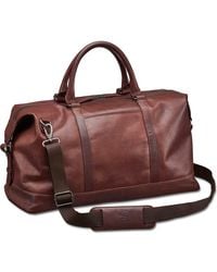 Mancini - Carry-On Leather Duffle Bag - Lyst