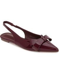 BERNESS - Bow Slingback Flat - Lyst