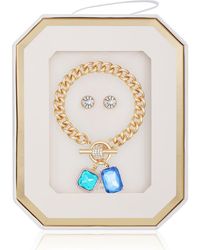 Guess - Toggle Bracelet & Stud Earrings Set - Lyst