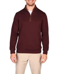 Tailorbyrd - Rib Knit Quarter Zip Pullover - Lyst