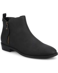 Journee Collection - Ellis Round Toe Bootie - Lyst