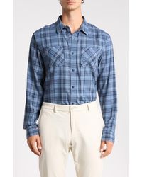Travis Mathew - Cloud Plaid Flannel Button-Up Shirt - Lyst