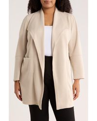 Max Studio - Draped Collar Scuba Jacket - Lyst