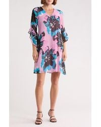 sachin and babi light blue dress Chiffon Printed Asymmetrical Maxi Dress