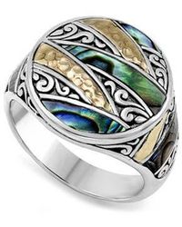 Samuel B. - Sterling & 18K Abalone Signet Ring - Lyst