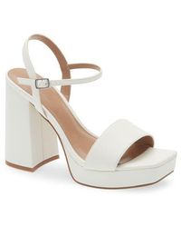 Open Edit - Noella Ankle Strap Platform Sandal - Lyst