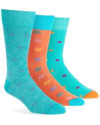 Lorenzo Uomo - Assorted 3-Pack Crew Socks - Lyst