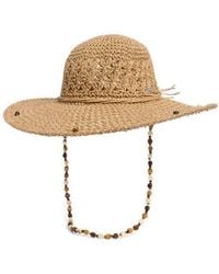 Steve Madden - Beaded Straw Hat - Lyst