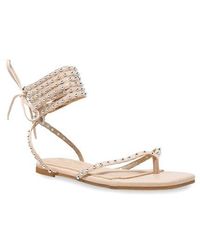 In Touch Footwear - Eve Studded Ankle Wrap Sandal - Lyst